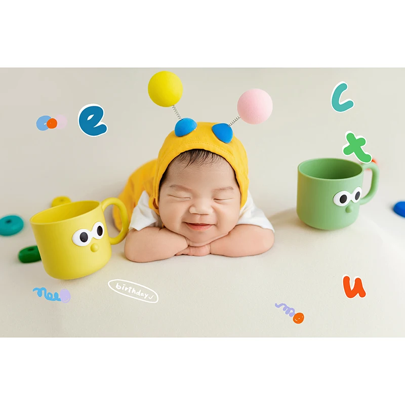 Baby-thema pasgeboren fotografie rekwisieten kleding volle maan foto's baby postpartum foto's kleding Mohamed Hans Vara Sean Sean Itt