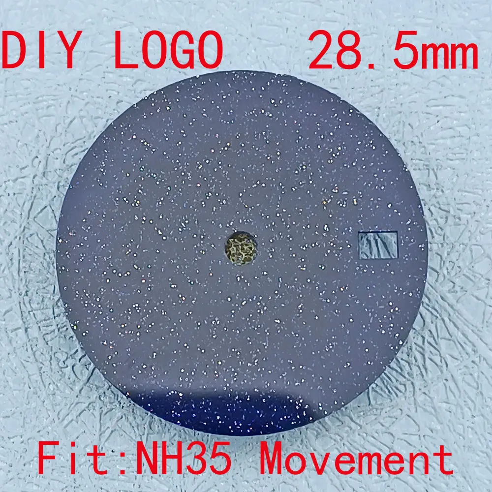 스타 NH35 NH36 시계 다이얼, NH35 NH36 무브먼트에 적합, 조립 시계 부품, 28.5mm