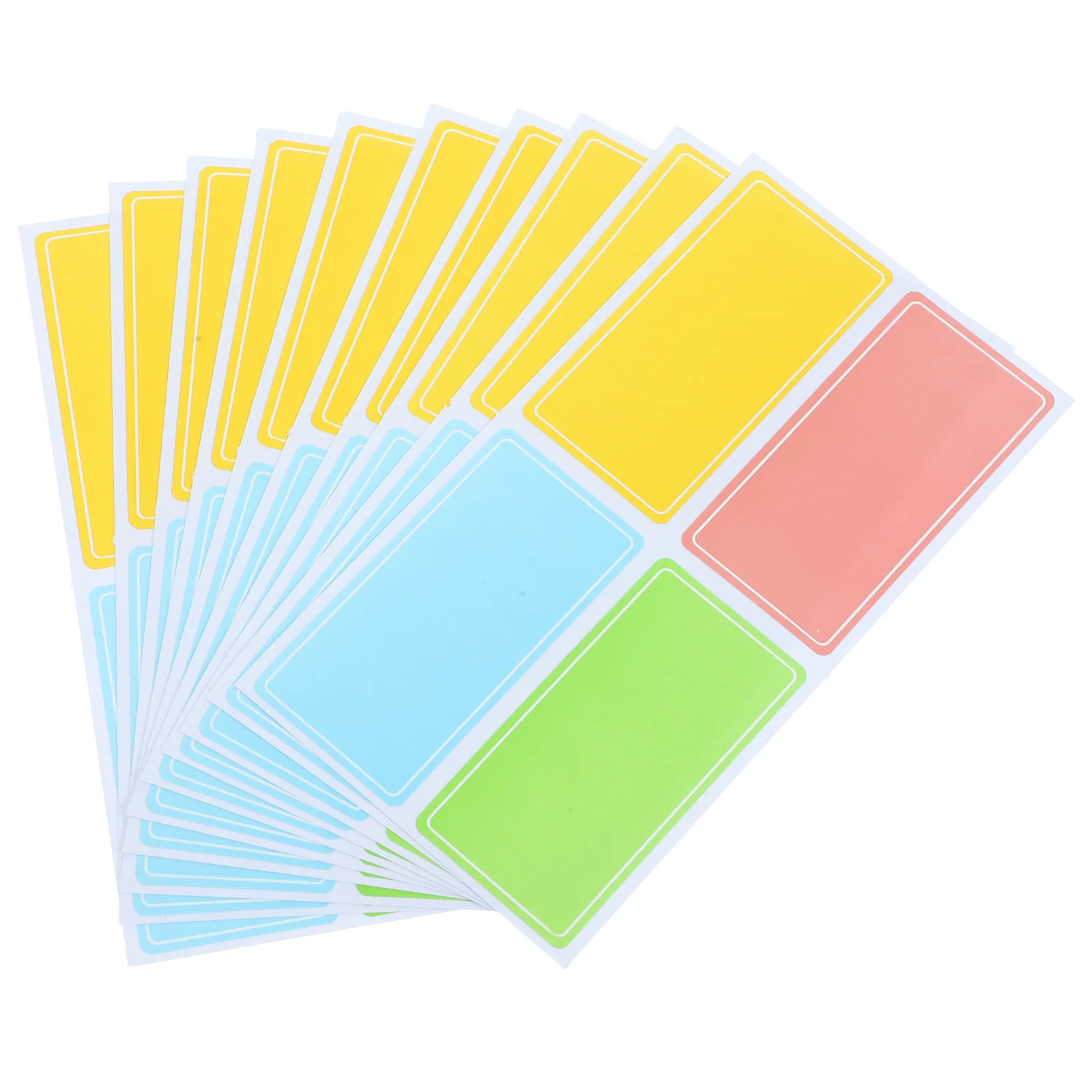 

120Pcs Colored Labels Sticky Name Tag Stickers Multipurpose Sorting Label Tabs Sheets for Home Office Organization