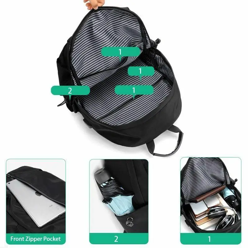 Mochila impermeable para hombre y mujer, morral ligero para viaje, portátil, senderismo, informal, regalos, novedad