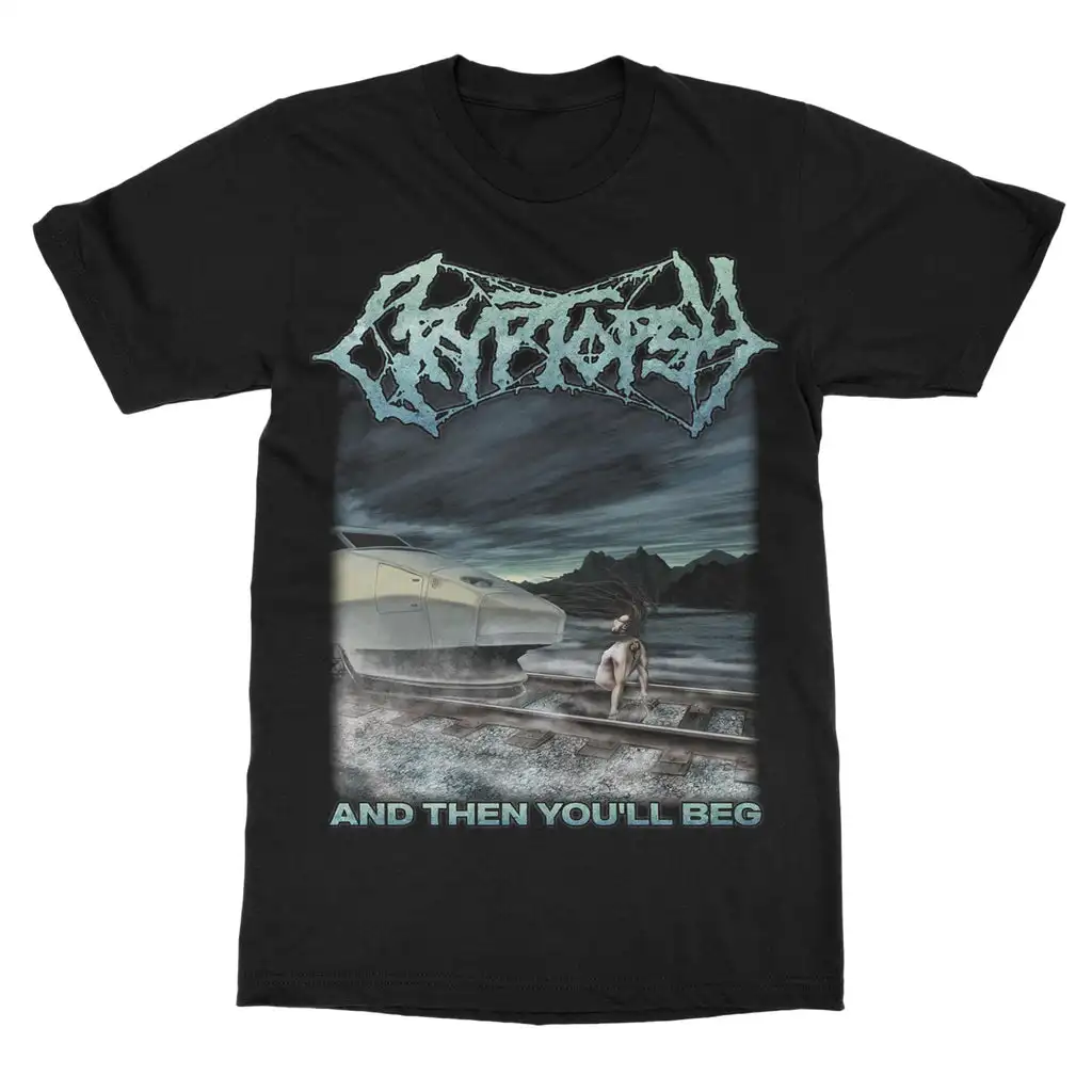 Fit Cryptopsy Graphic Cotton Band Shirt Unisex Summer Short Sleeve Fashion Brand Tee Luxury Casual Vintage Tees