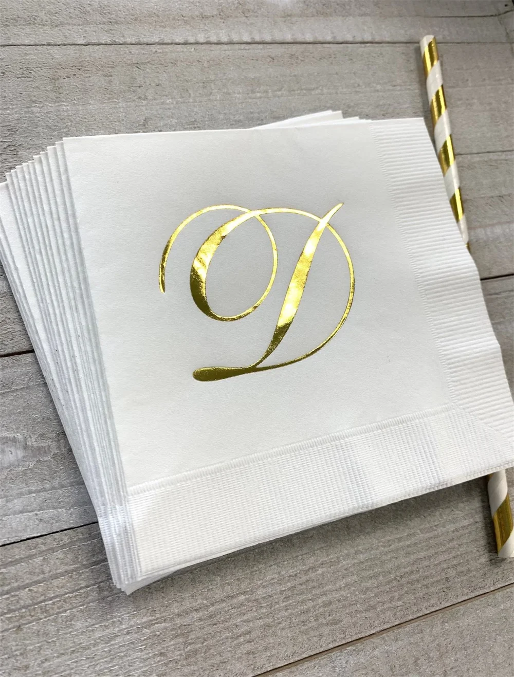 

50pcs Personalized Wedding Napkins Personalized Elegant Classic Monogram Wedding Napkins Custom Monogram Initials Custom Napkins