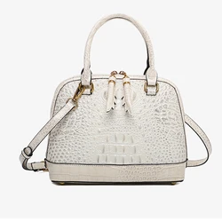 Luxury Women's Handbag Crocodile Pattern Women's Bag Genuine Leather Shoulder Bag Designer Women's Bag Fashion Women's Handbag