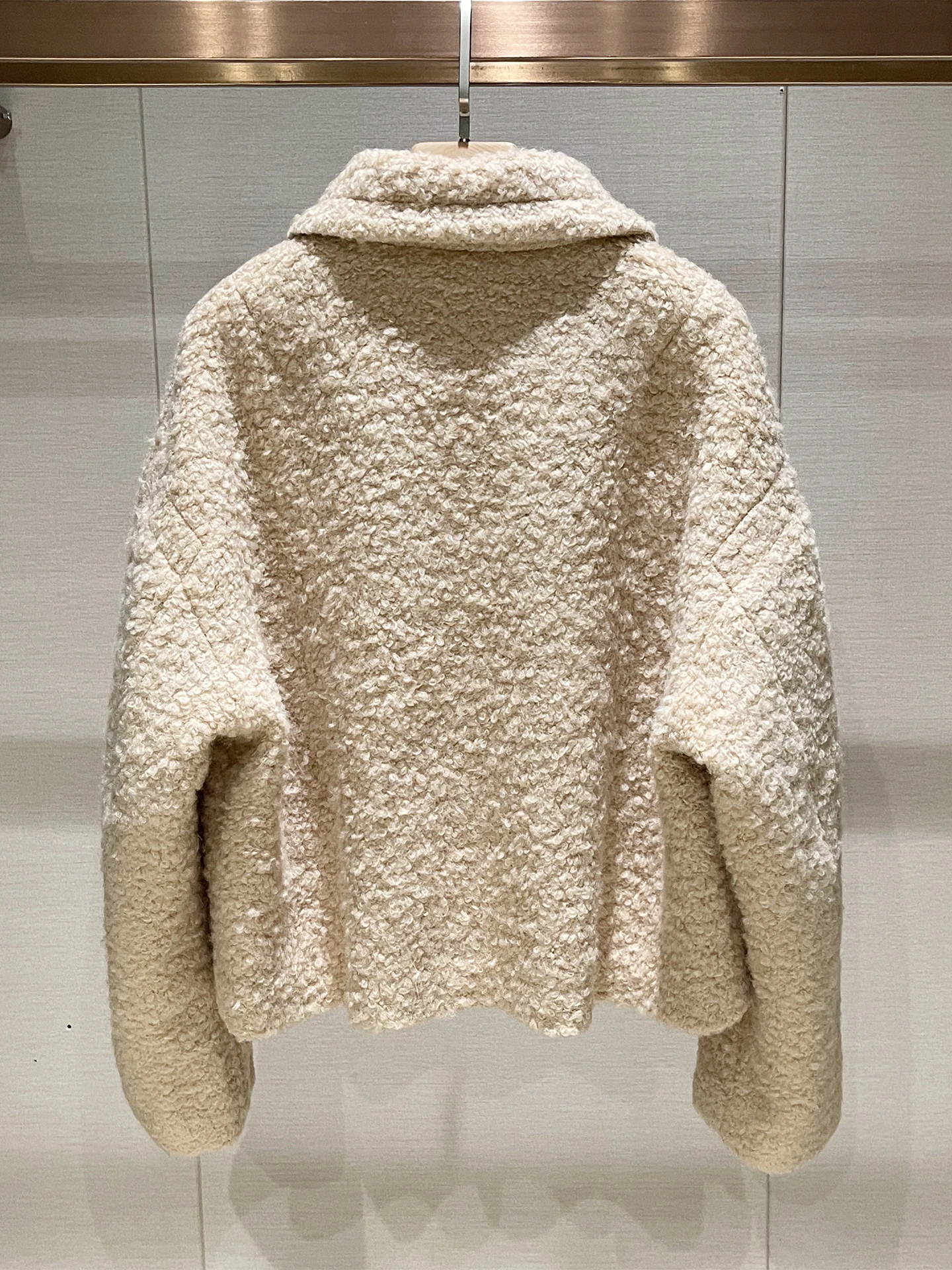 Prendas de abrigo peludas Jaet Envious Cuello caqui Largo Sve Retro Casual Cárdigan abierto Top Mujer Invierno Nueva llegada Tubo recto...