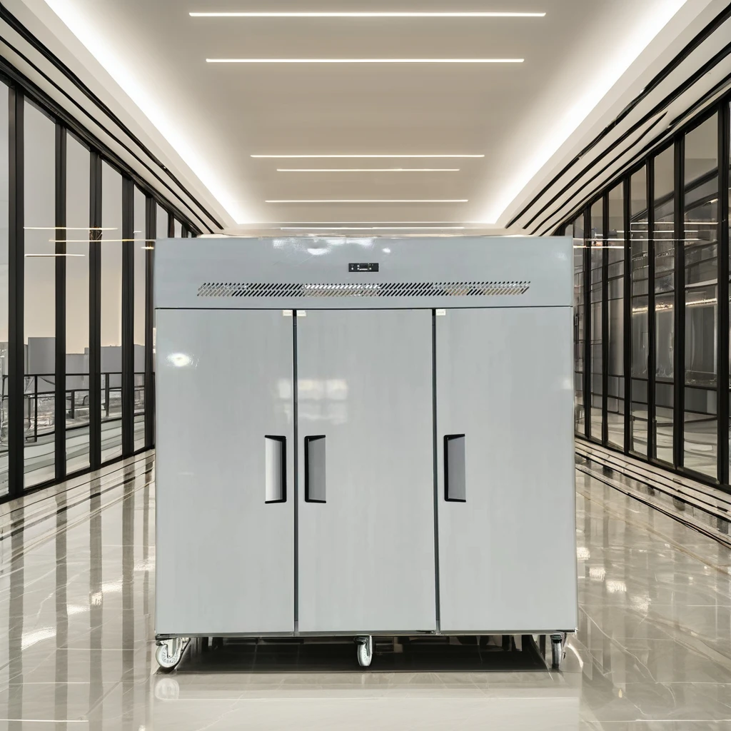 

Лидер продаж, шестидверный коммерческий холодильник 1540 л, однотемпературные вертикальные морозильные камеры с боковой стороны и воздухоохладители