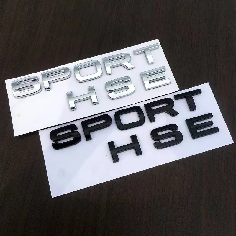 

Car Sport HSE Trunk Logo Badge Emblem Decals Sticker For Land Rover Range Rover Sport Discovery Defender Freelander Accessories