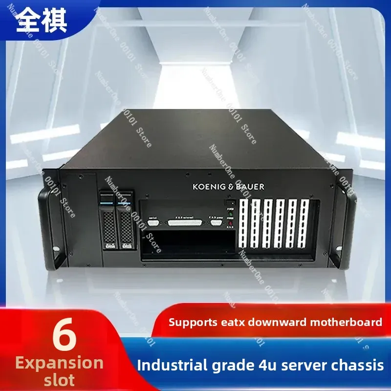 19-Inch 4U Rackmount 2-Bay Hot-Swappable Storage Chassis ATX Server Industrial Computer Chassis Customizable Data Storage