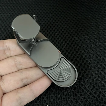 New metal slider rotating cube puzzle toy unlimited game hand rebound decompression toy push board EDC