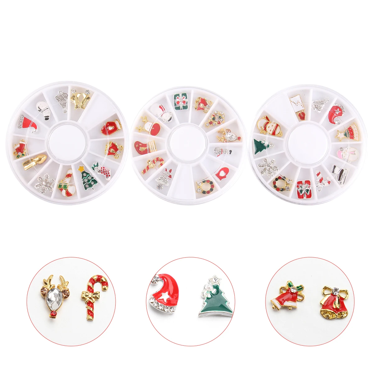 

Christmas Alloy Jewelry Nail Decals Decorations Art Supplies Accessories Sticker