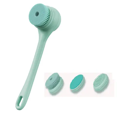 Promotion!Rechargeable Electric Body For Cleansing Brush With 3 Brush Heads, Waterproof Bath Brush For Skin For Cleansing And Ma