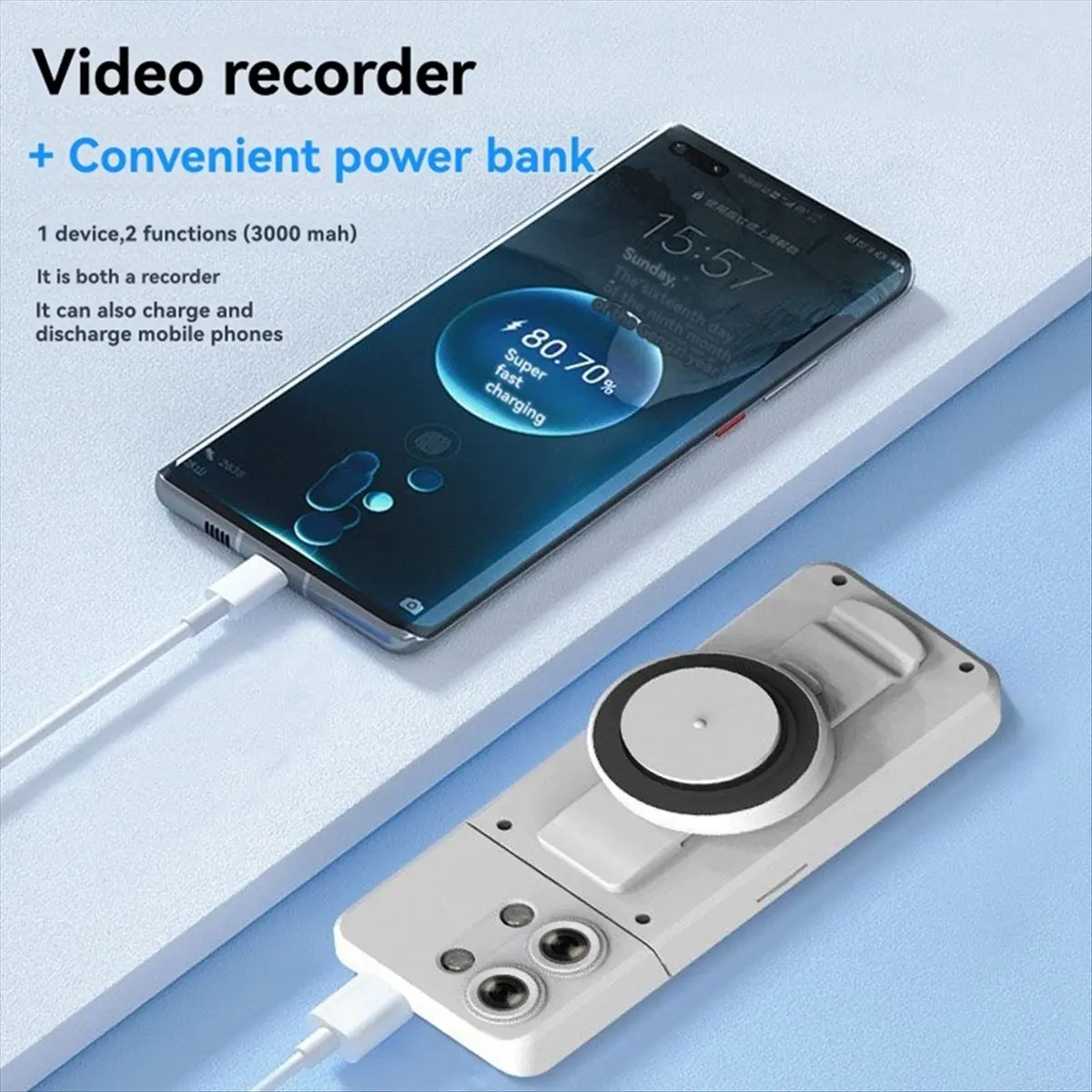 DT77 Body Worn Camera 1.5 Inch Screen with 32G TF Card 3000mAh 180° Rotating Lens Body Video Recorder