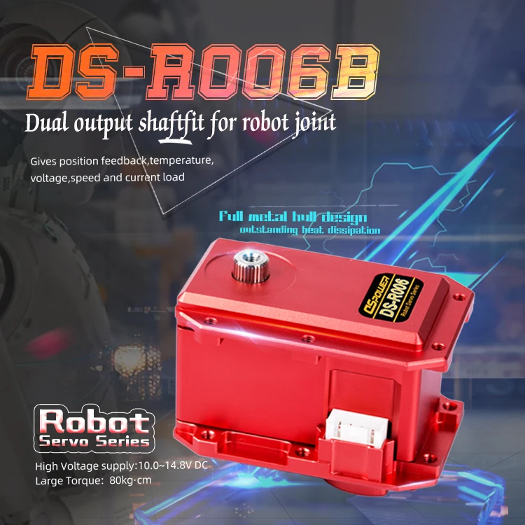 80KG Waterproof Servo DYNAMIXEL Robot Servos 12V Smart Winch Servo For RC Racing Car Boat Robot