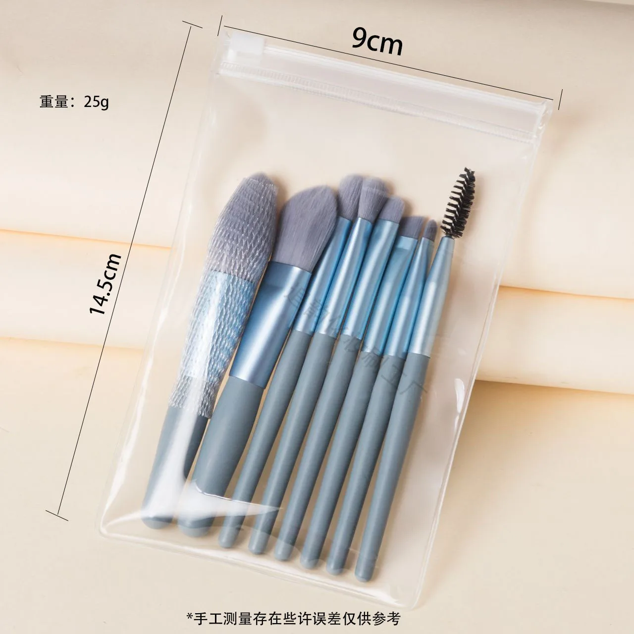 Novo 8 pçs conjunto de pincéis de maquiagem corretivo escova blush pó solto escova sombra de olho iluminador fundação escova ferramentas de beleza