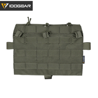 IDOGEAR Tactical MOLLE Panel TRI Pouch For AVS JPC2.0 Detachable Front Flap Triple Magazine Pouch Vest Front Panel 3579