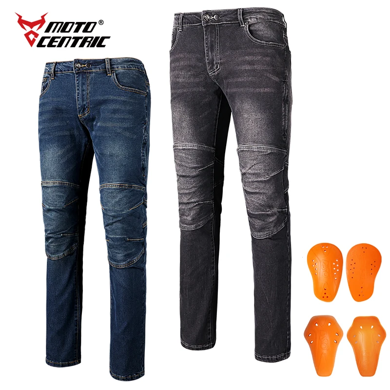 

MOTOCENTRIC Мотоциклетные облегающие джинсы Высокоэластичные брюки для мотокросса Удобные противоударные повседневные джинсы для мотоциклистов с защитой от падения