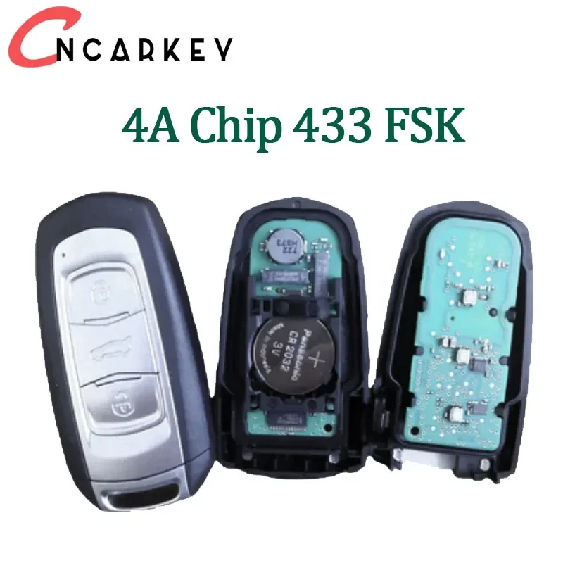 Dla Geely Atlas Coolray Boyue ICON Proton X70 X50 Emgrand X7 X1 X3 X6 GS Inteligentny zdalny kluczyk samochodowy Go 433Mhz 46/47/4A Chip