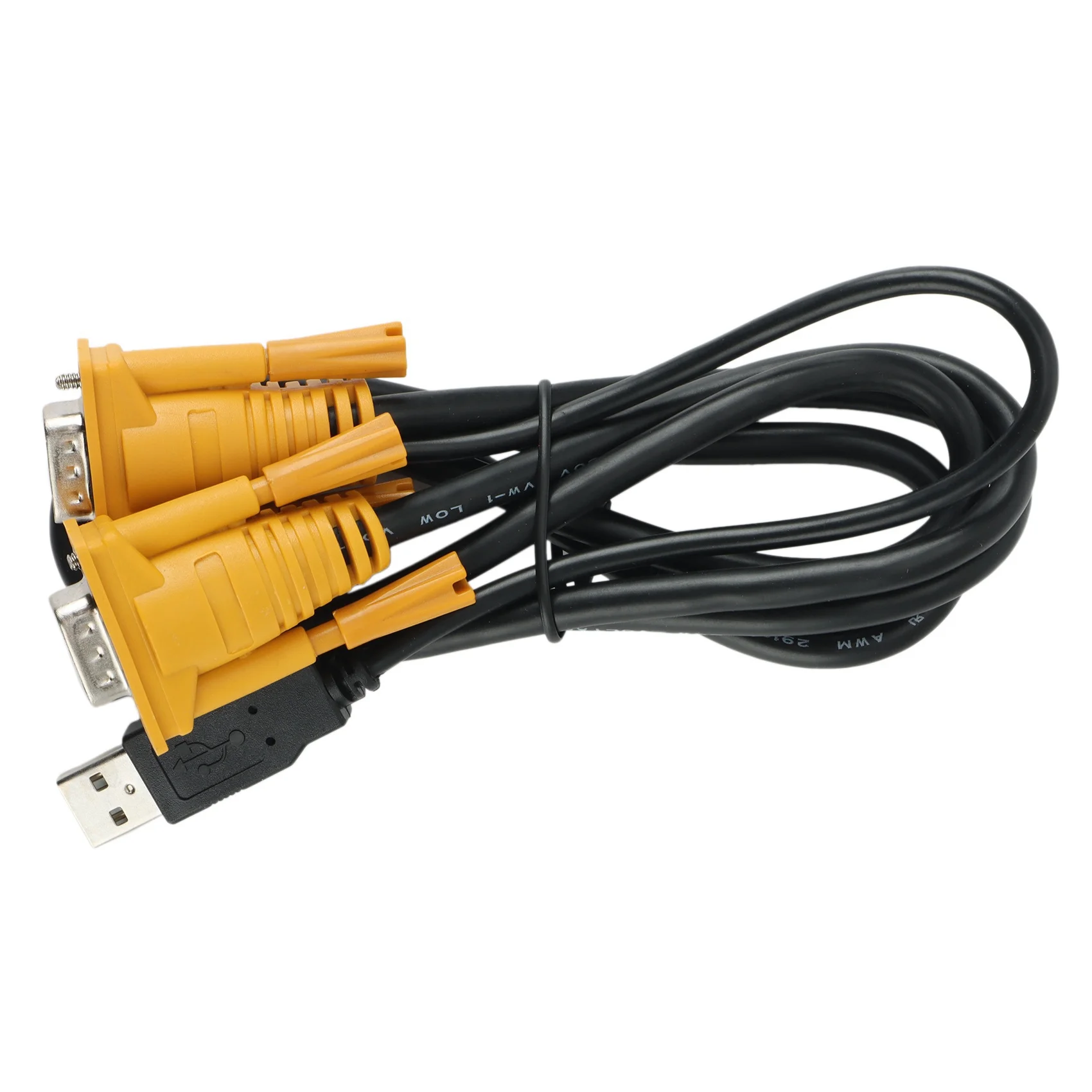 KVM Switch,USB VGA KVM Switch For 4PC Sharing One Video Monitor And 3 USB Devices,For PC, Keyboard, Mouse, Scanner