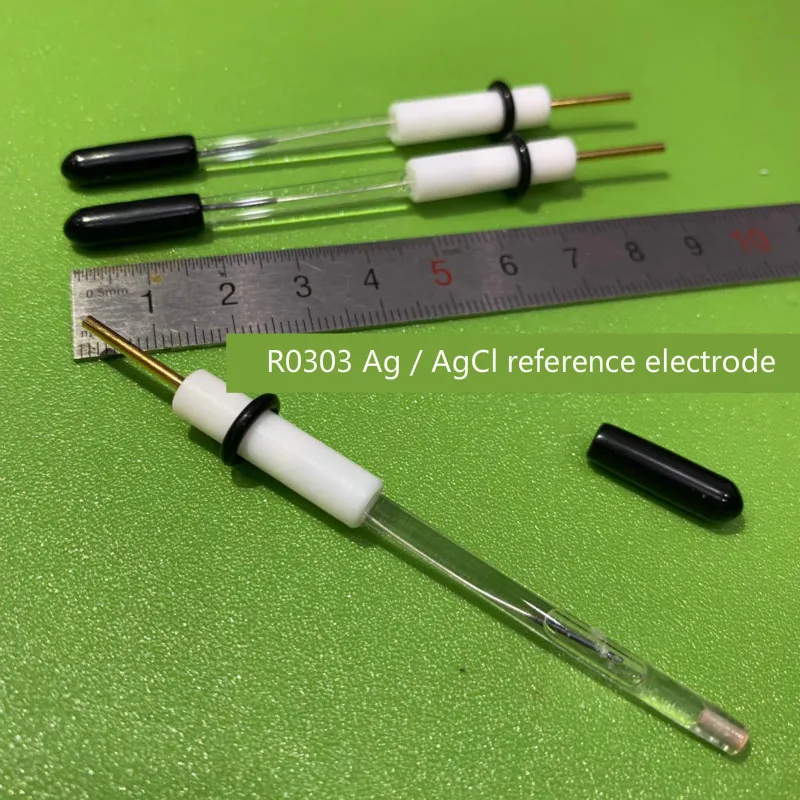 

Silver silver chloride reference electrode. R0303 Ag / AgCl reference electrode. Removable and liquid filled.