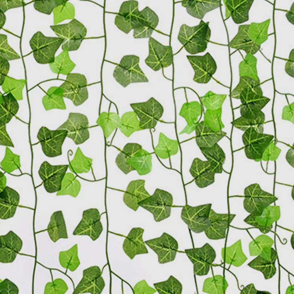 

12Pcs Fake Vine Garland Exquisite Production Festival Decor Reusable Hanging Plant for Wall Garden Decoration