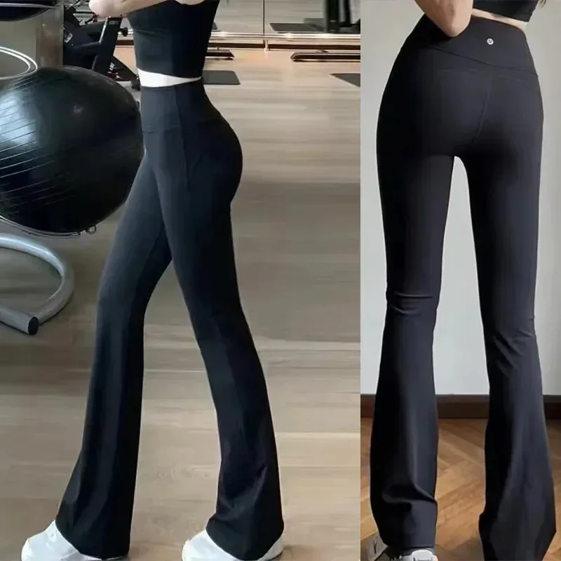 

High Waist Flare Leggings for Women Workout Tights Gym Sports Clothing Seamless Wide Leg Yoga Pants Slimming Fitness