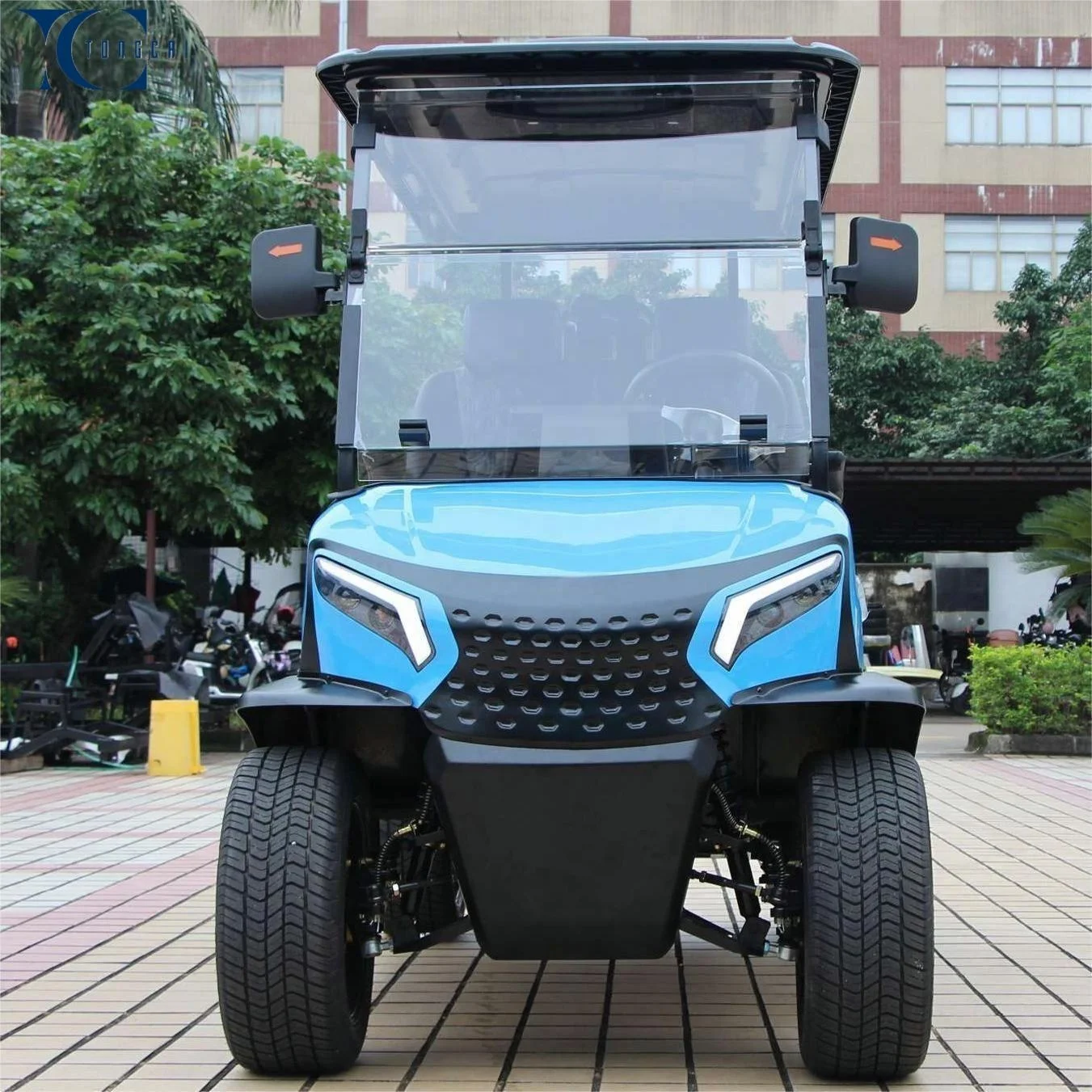 Tong Cai New Electric With Front Disc Rear Drum 4Seats Golf Cart 2 4 6 Seater Electric Golf Cart72v Lifted Golf Buggy
