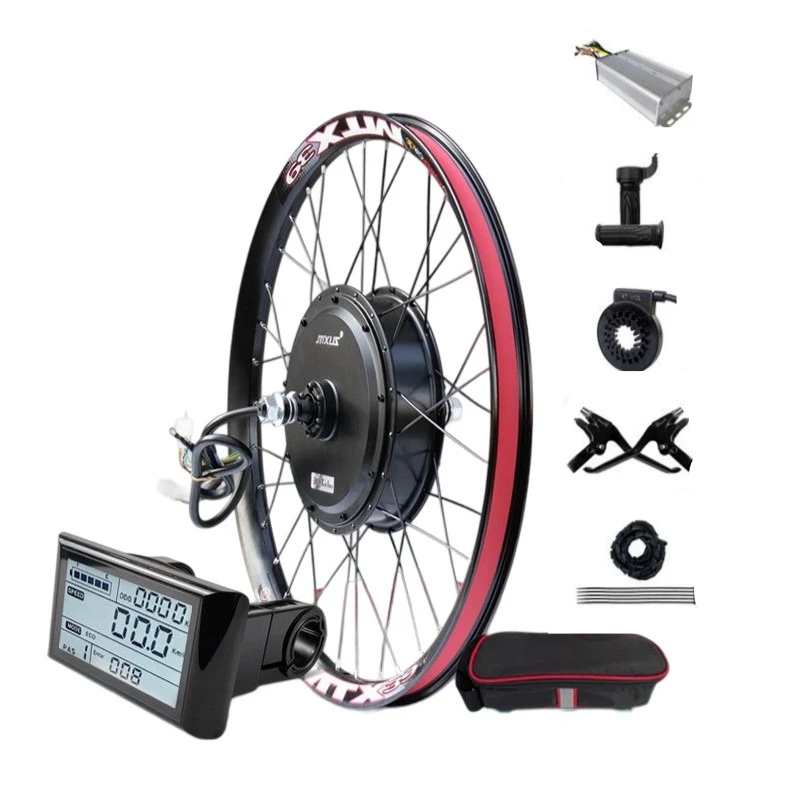 

72V 3000W High Torque Rear Drive Freewheel E-Bike Conversion Kit for 20-29 Inch MTB Fat Tire, 135mm/142mm Hub