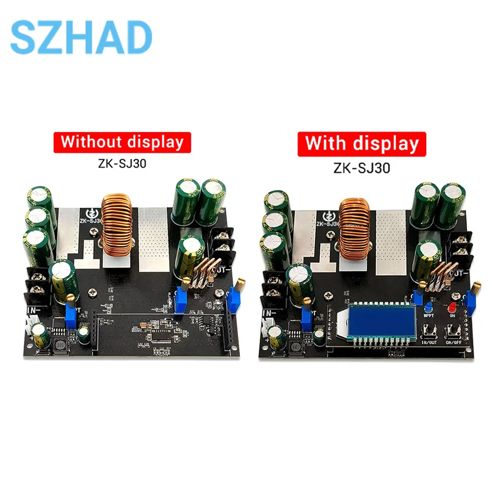 ZK-SJ30 700W Synchronous Rectification 30A Automatic Voltage Rise And Fall Power Supply Module Solar Charging MPPT