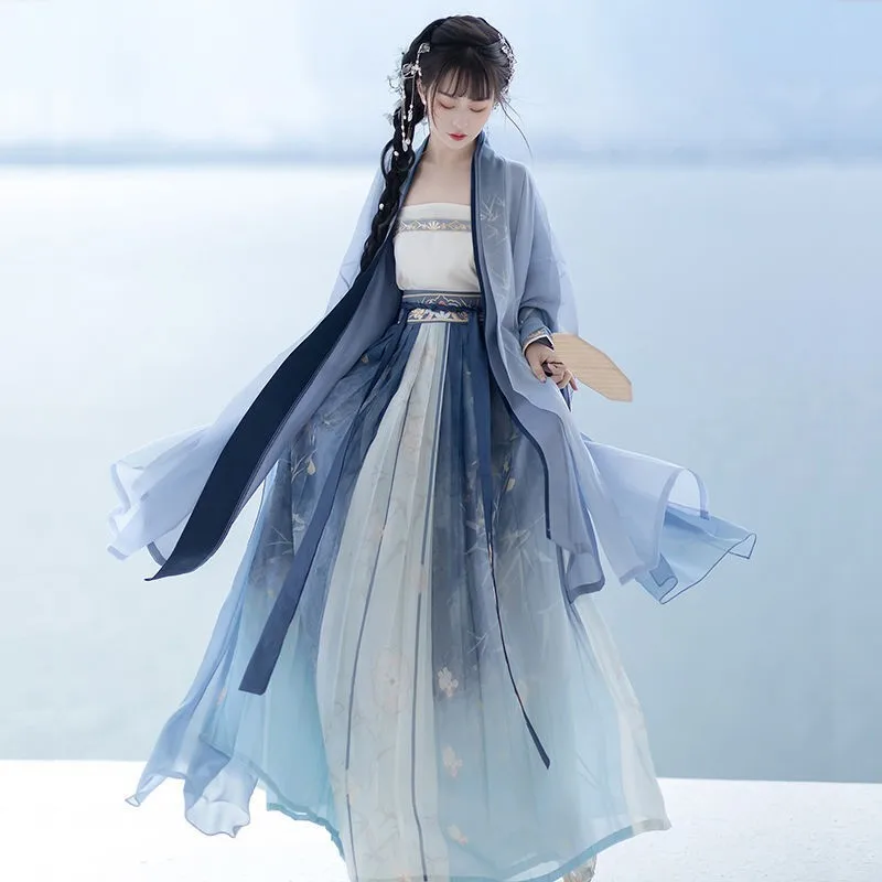 Hanfu Shadow New Song Style Women's Changgan Temple Daily Beizi Waist