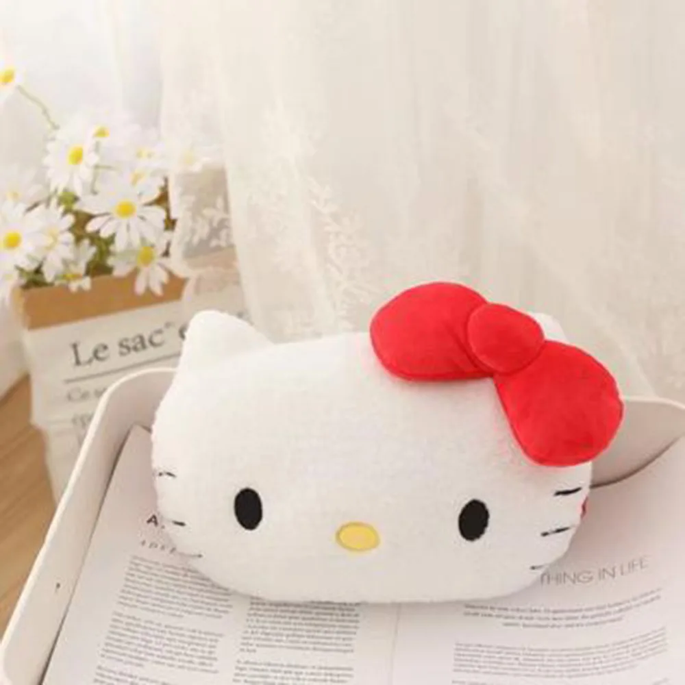 Sanrio Cartoon Kawaii Hello Kitty Melody Kuromi Cinnamoroll Car Seat Headrest Chair Neck Pillow Cushion Decoration Toys Gifts