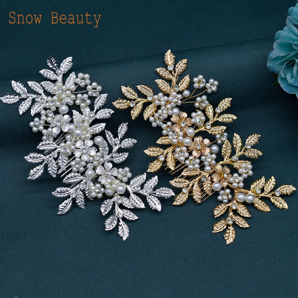 DZ066 Crystal Bridal Hair Jewelry Women Hair Clips Wedding Headpieces Rhinestone Women Hairpin Party Jewelry Gift Bride Comb image 4