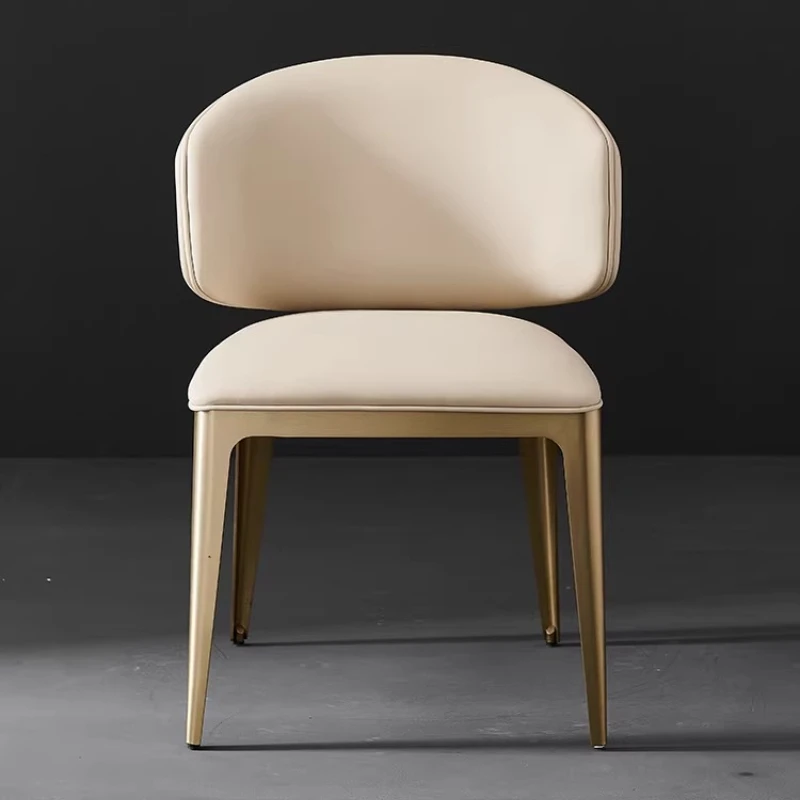 

Italian light luxury wavy dining chair Italian home island luxury stone back chair Cafe sales department negotiation chair