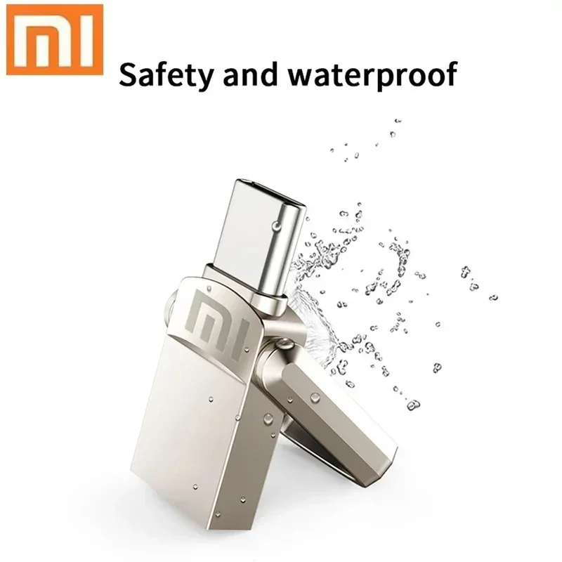 Xiaomi USB 2 TB OTG Metall USB 3.1 Pen Drive Schlüssel 2 TB 1 TB Typ C High Speed Pendrive Mini-Flash-Laufwerk Memory Stick Wasserdicht PS4