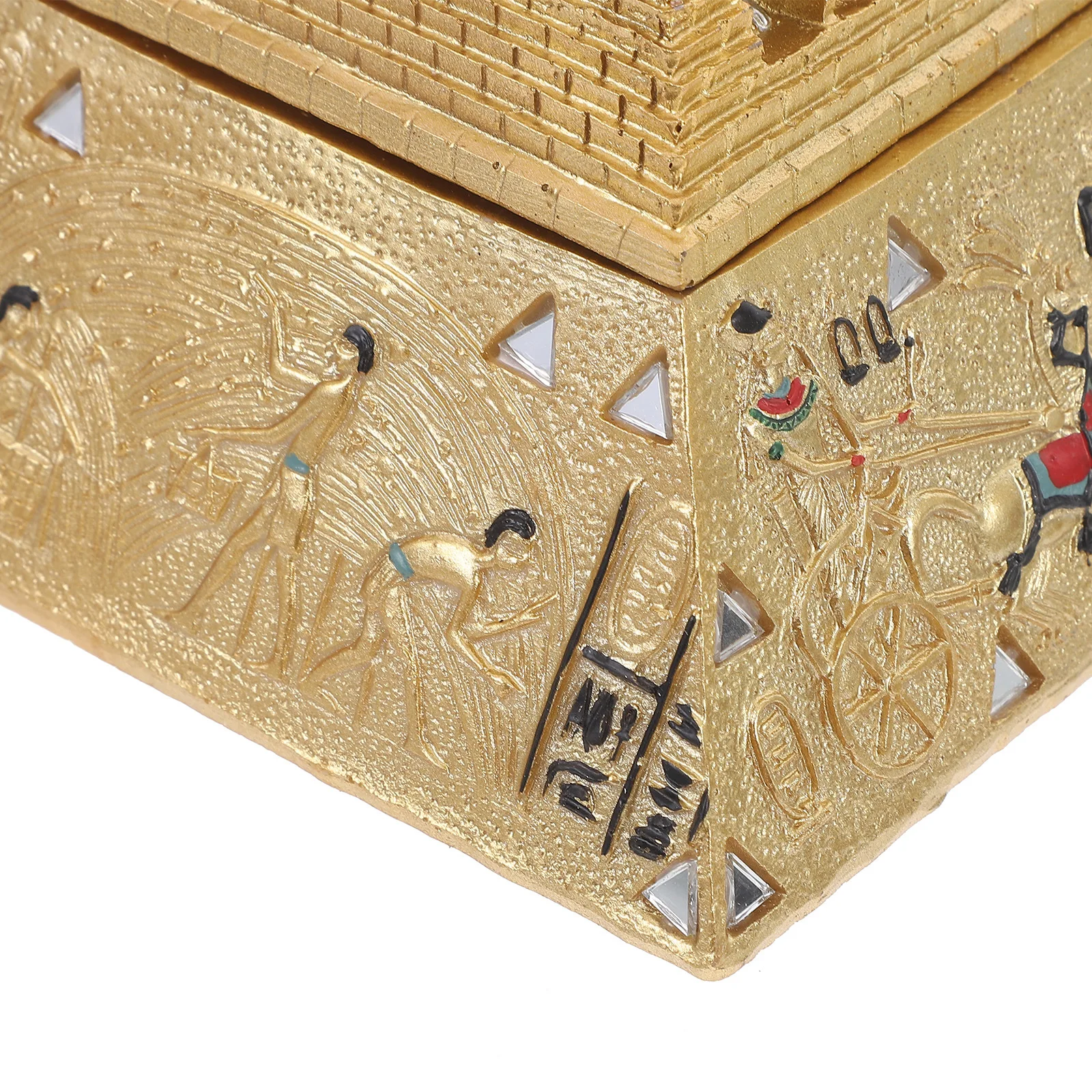 

Винтажная пирамида, шкатулка для драгоценностей, органайзер из смолы, очаровательный маленький футляр для хранения ювелирных изделий, колец, серег, декоративный держатель для безделушек