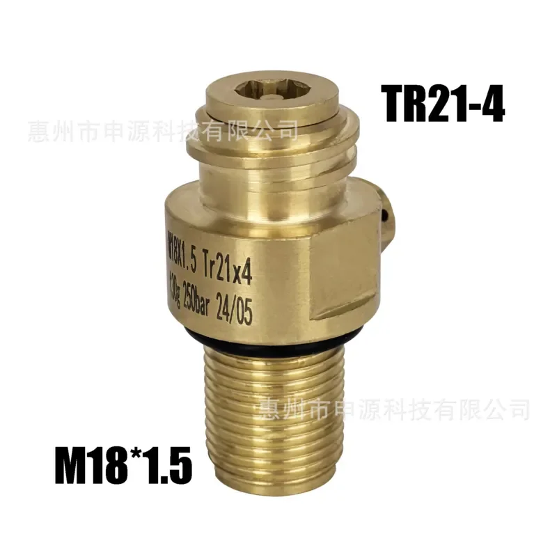 Carbon Dioxide Cylinder Valve Check Valve Thread Size M18 x 1.5 for TR21-4