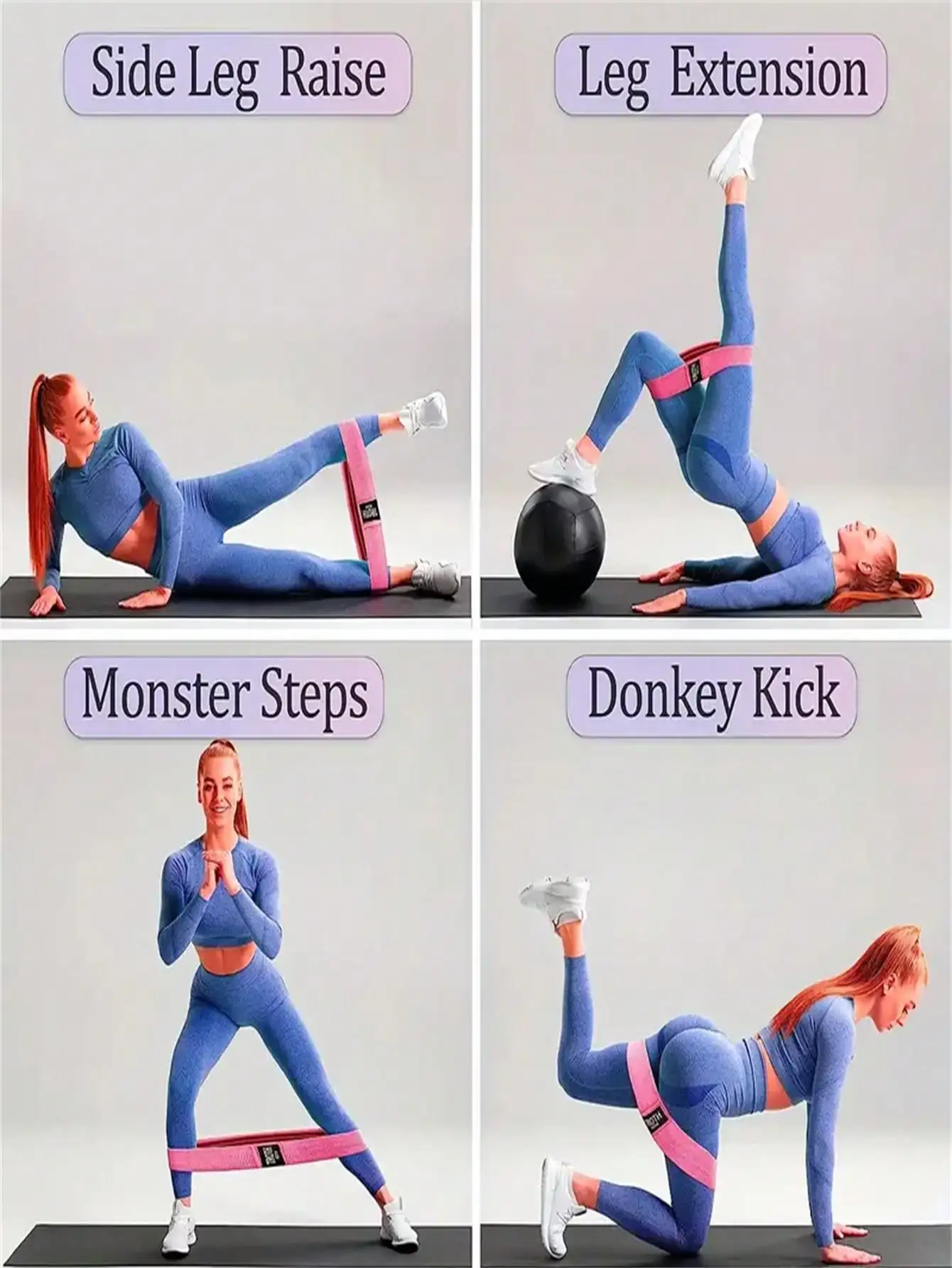 Resistance Band Fitness Buttocks Expansion Fitness Cloth Rubber Band Elastic Expander Suitable for Home Exercise Sport Equipment view 5