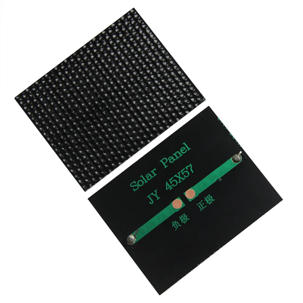 ETFE لوحة طاقة شمسية 0.3 واط 5 فولت صغيرة صغيرة الخلايا الشمسية أحادية البلورية لتقوم بها بنفسك إلكترونيات 3.7 فولت أضواء البطارية اللعب شاحن 45*57 متر