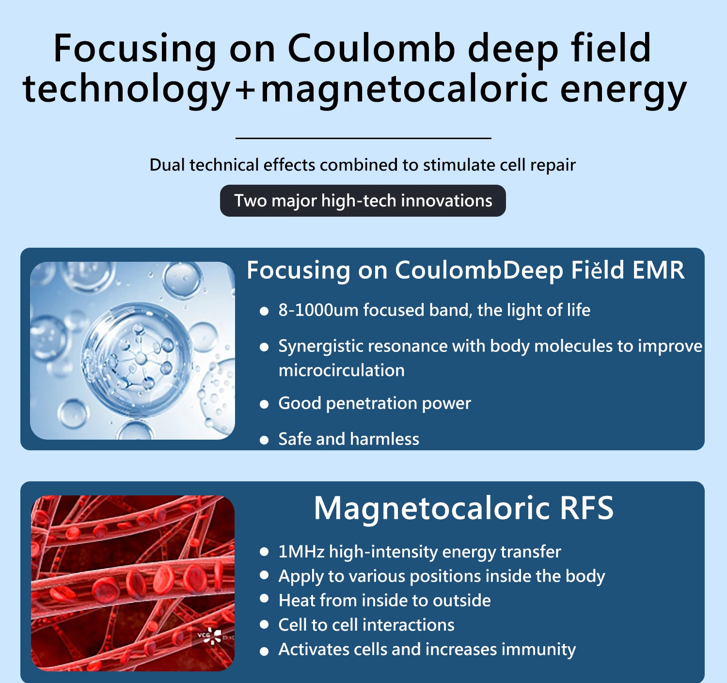 Professionelles Terahertz Deep Penetration Body Care Fußmassagegerät Coulomb Energy Technology für Anti-Aging- und Zellaktivierung – Detail 5