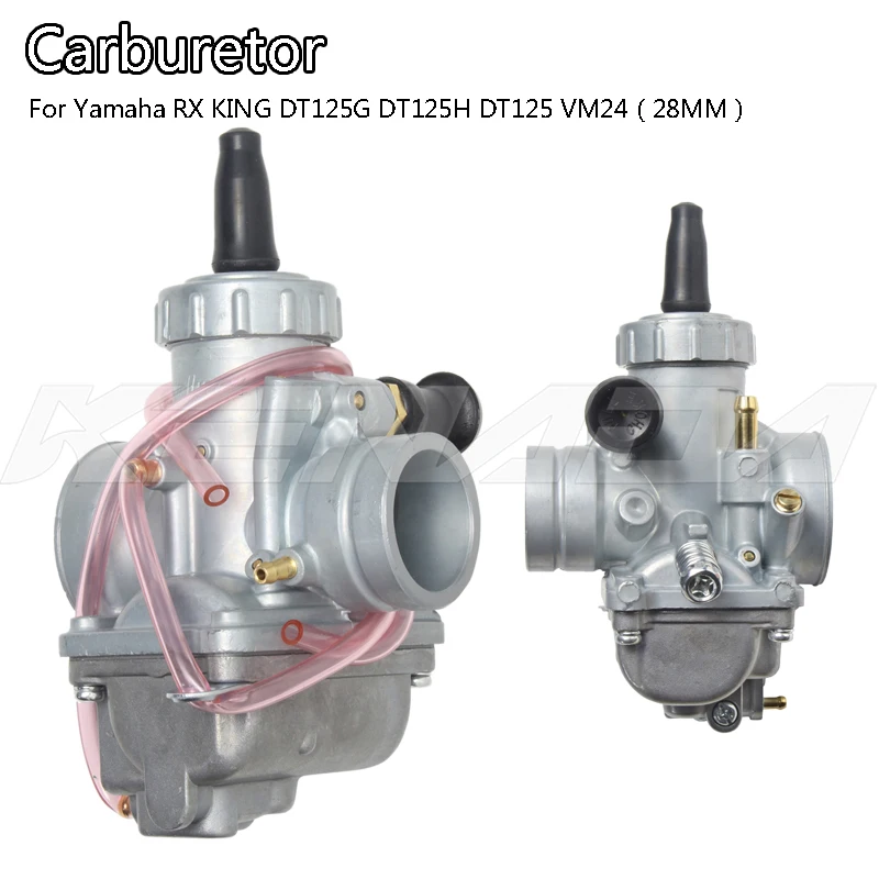 Carburetor VM24 28mm Round Slide Hand Choke For 150cc-250cc Dirt Bike Pit Bike ATV CRF KLX TTR  Intake 40mm Air Filter Mount
