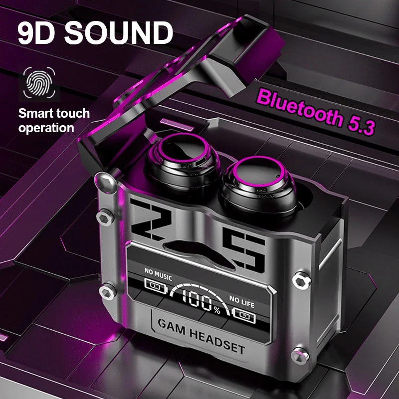 Wireless Headphones 2024 New TWS Earphones Bluetooth M25 Touch Control Noise Reduction Stereo Earbuds Headsets for iphone
