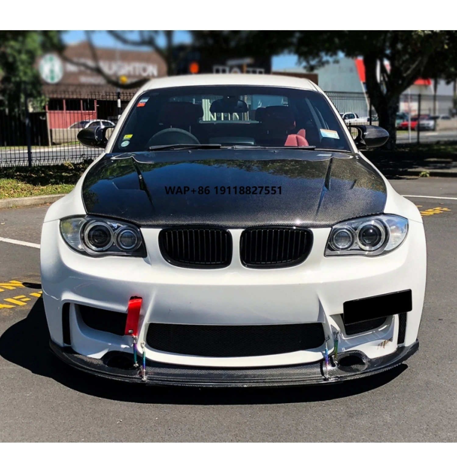 

2011-2012 Perfect Fitment Carbon Fiber Front Lip Front for 1M E82/E88 RZR Style Front Lip