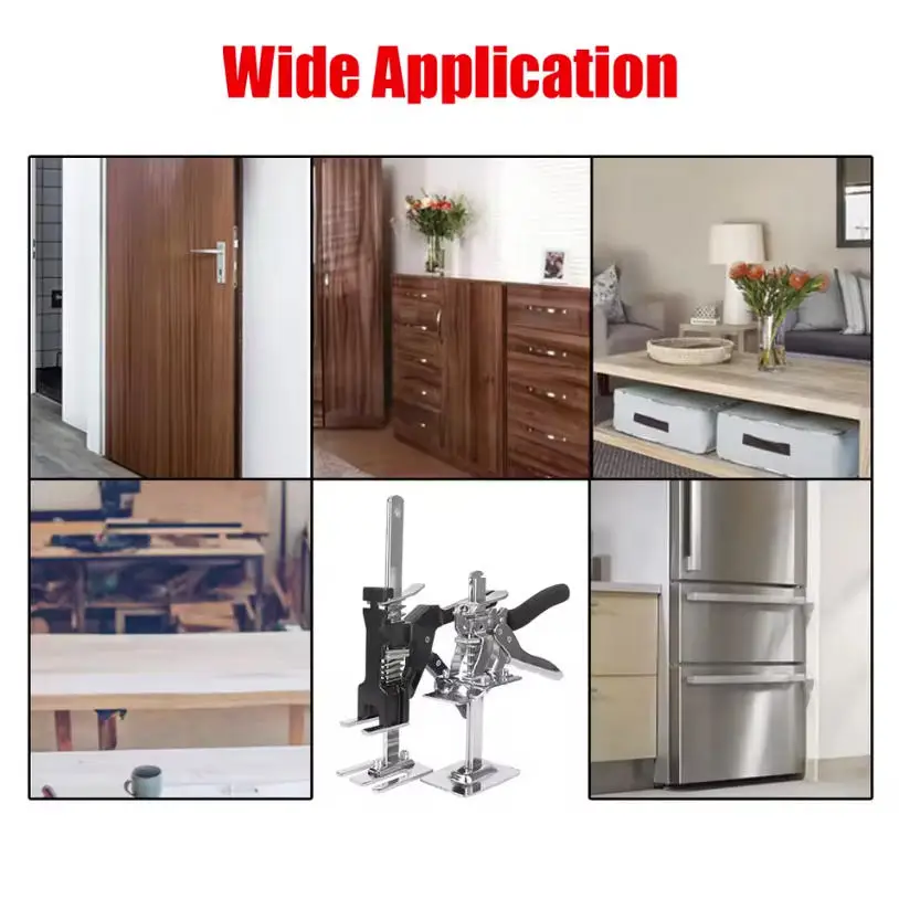 Stainless Steel Cabinet Board Lifter Portable Arm Jack Tile Height Adjuster Door Panel Drywall Lifting Labor-Saving Lifting Tool