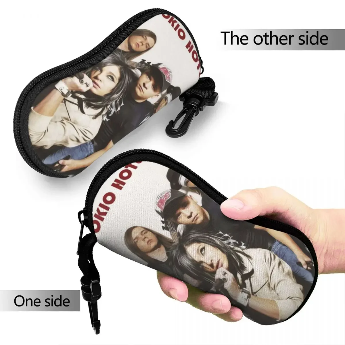 Tokio Hotel Band Glasses Case Men Women Travel Eyewear Storage Box Office Eyewear Container