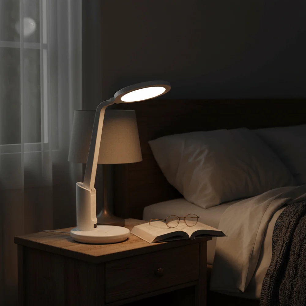 

Full Spectrum LED Clock Table Lamp Plug-in Design Eye Protection USB Chargeable Lamp Reading Light Night Light LED Light