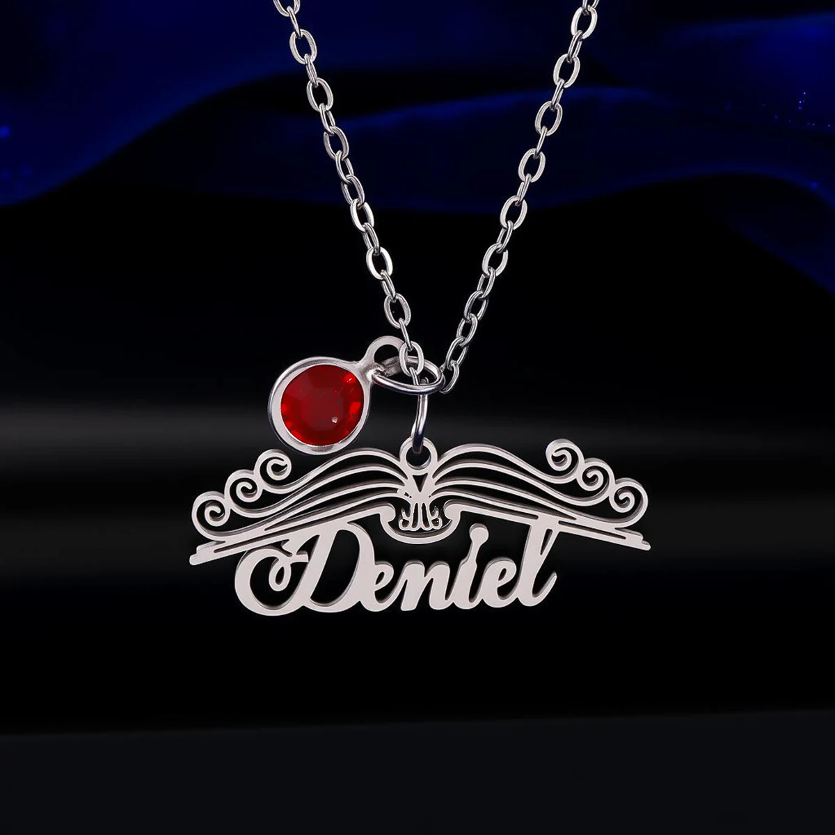 

Ожерелье с подвеской в виде открытой книги из нержавеющей стали на заказ, женское модное ожерелье с подвеской, подарок на день рождения