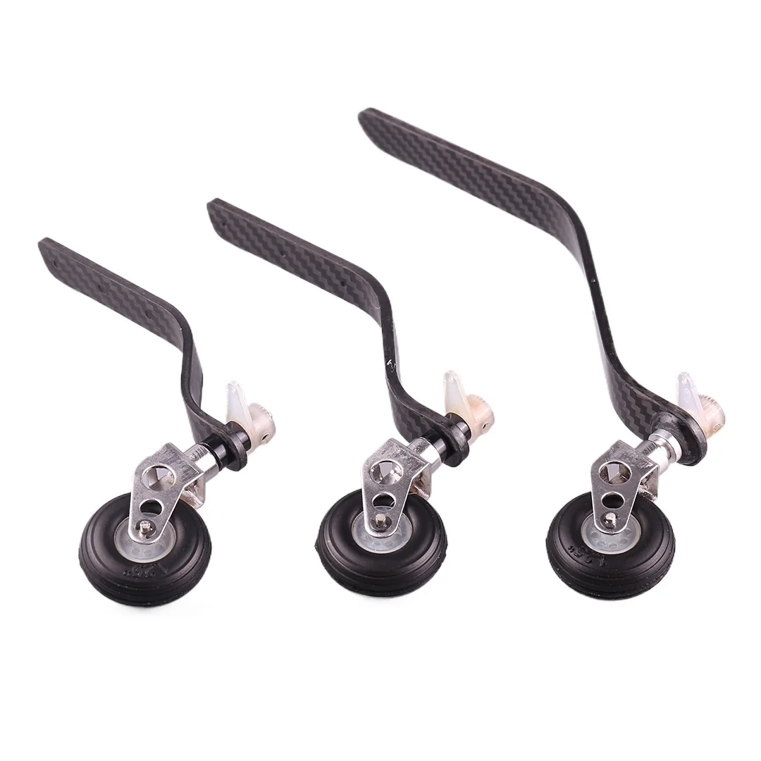 Ensemble de roue arrière en Fiber de carbone 26CC-100CC, pour avion RC à gaz FPV, train d'atterrissage Durable