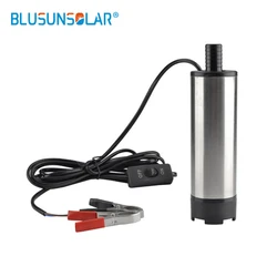 Micro DC 12V 38MM Camping Car Electric Submersible Fuel Water Oil Mini Portable Stainless Steel Diesel Pump Transfer 12 volt