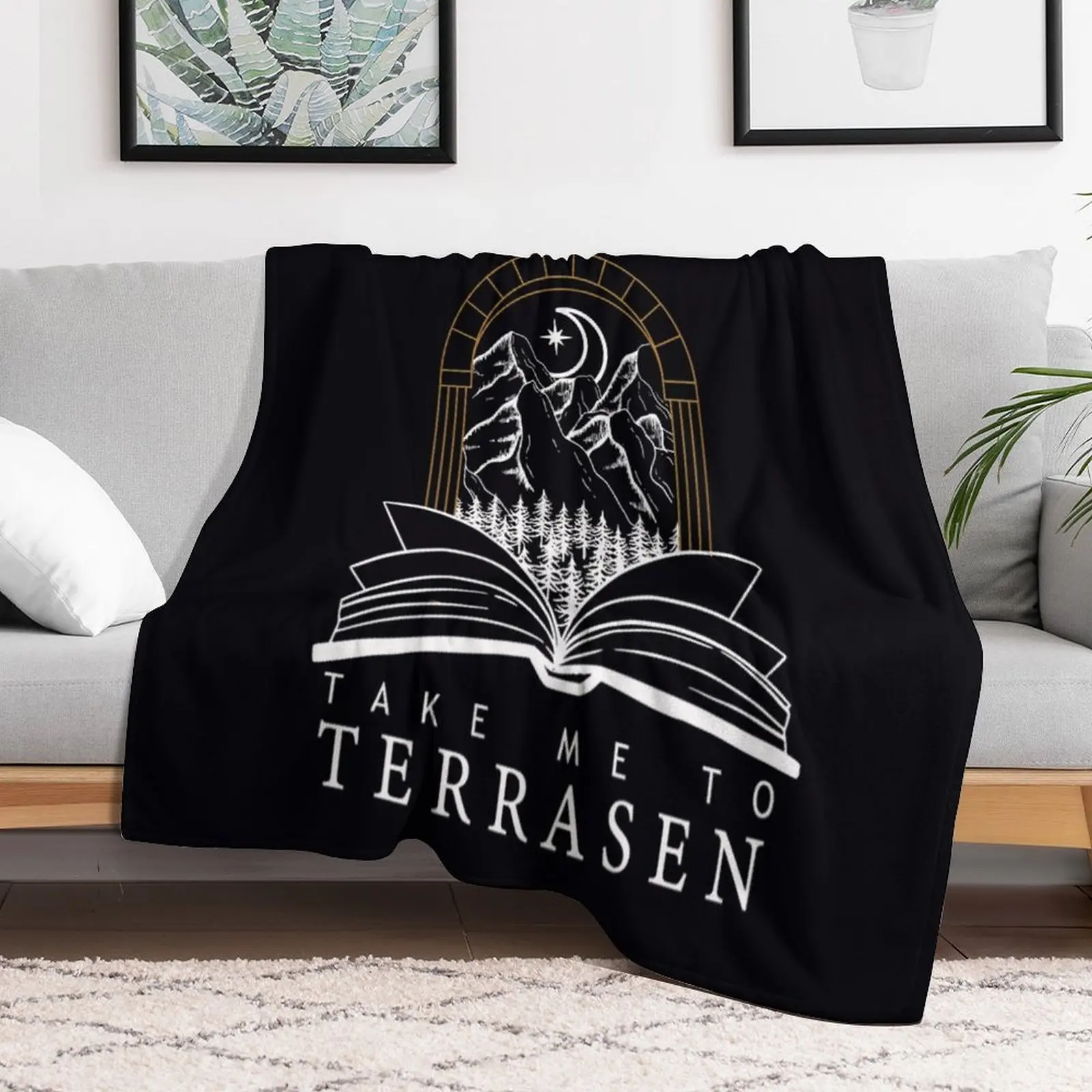 Take Me To Terrasen - Throne of Glass \t Throw Blanket Hair Thermal Soft Beds Blankets