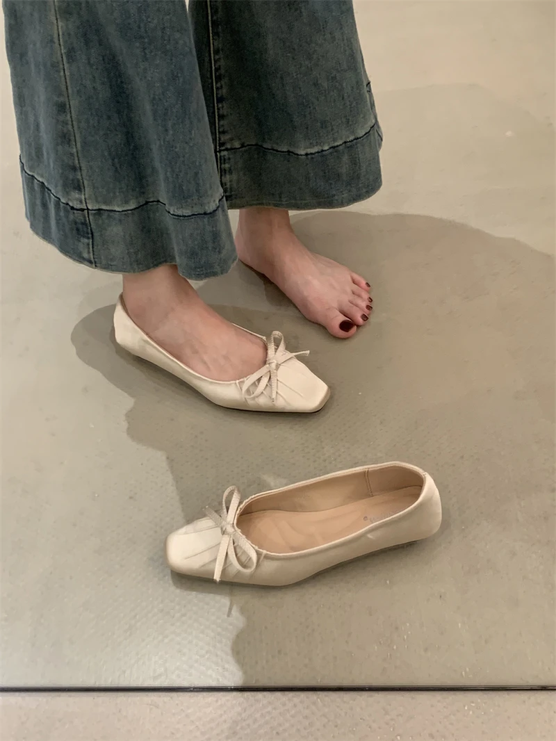 Shoes Woman 2025 Slip-on Female Footwear Casual Sneaker Round Toe Autumn Shallow Mouth Modis New Slip On Grandma Dress Fall Retr