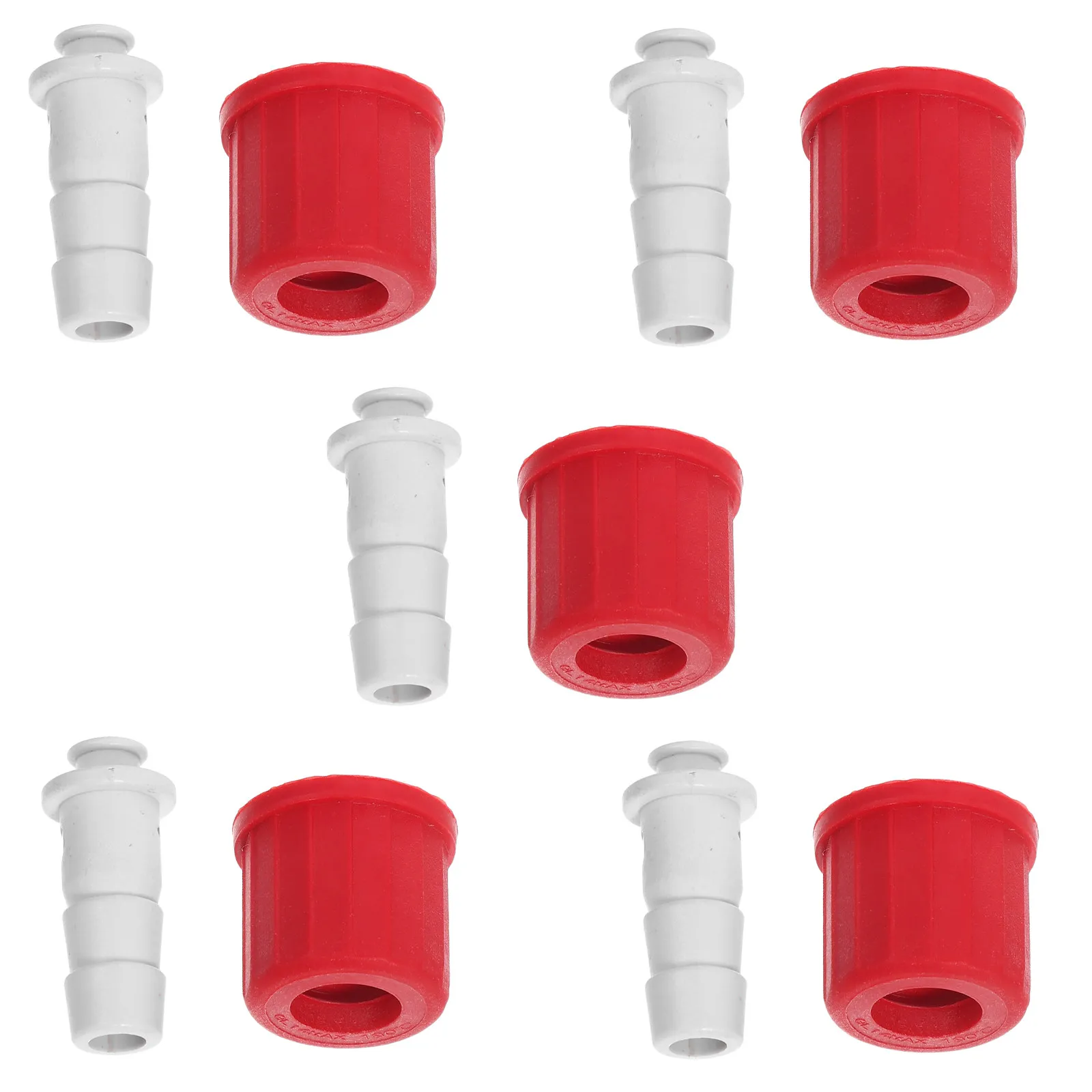 5Pcs Lab Bottle Cap Screw Thread Design for Reagent Bottles Glassware Sample Storage Precision Sealing Leak Proof Contamination