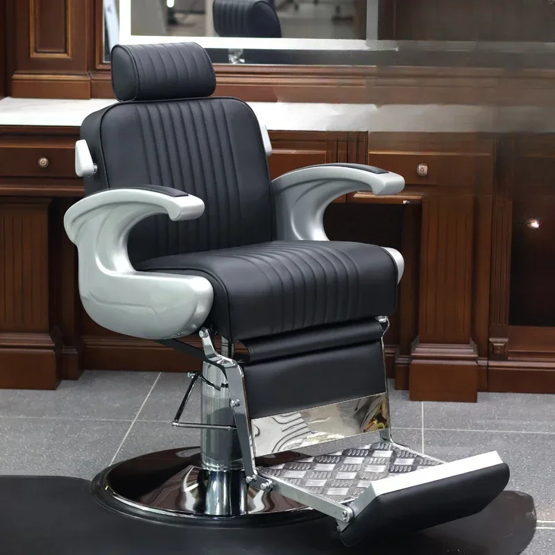 

Retro high-end hair salon men's oil head barber chair hair salon special exit can be put down